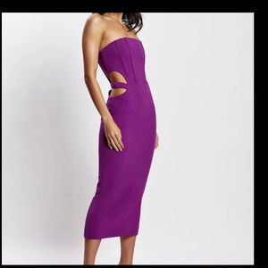 Meshki Catherine Strapless Cut-Out MIDI Dress